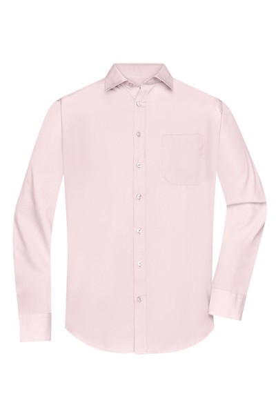 Men&#039;s Shirt Longsleeve Poplin JN678, light-pink