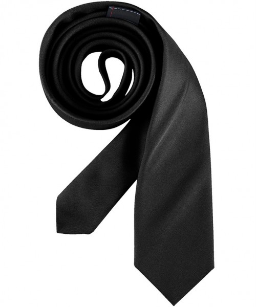 Krawatte Slimline, schwarz
