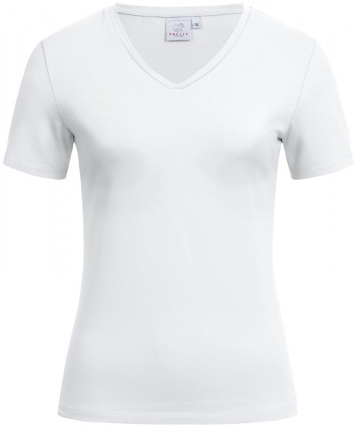 D-Shirt V-Neck 1/2 RF, weiß