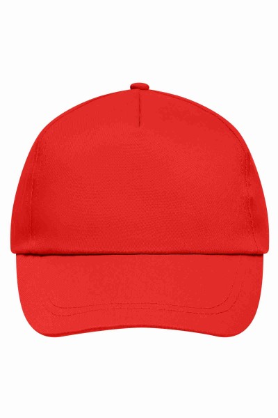 5 Panel Promo Cap Lightly Laminated, signal-red, MB001, one size