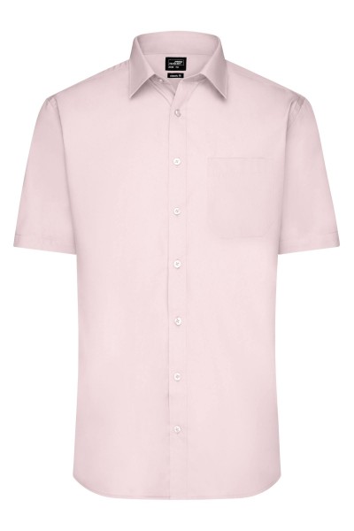 Men&#039;s Shirt Shortsleeve Poplin JN680, light-pink