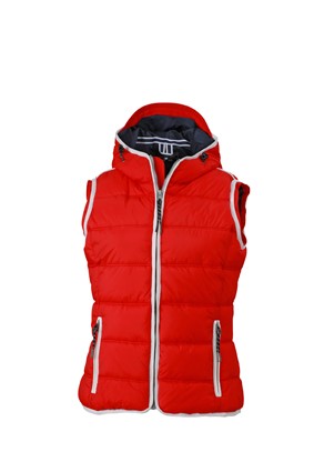 Ladies&#039; Maritime Vest JN1075, red/white