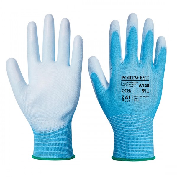 PU-Beschichteter-Handschuh, A120, Blau