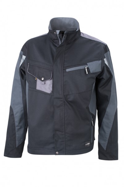 Workwear Jacket - STRONG - JN821, black/carbon