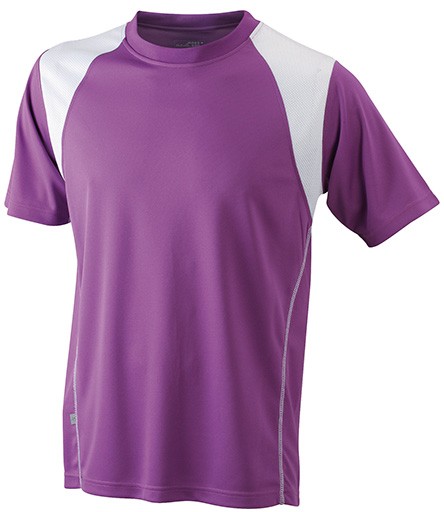Running-T Junior, T-Shirts, purple/white