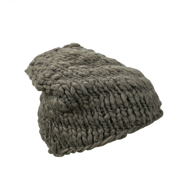 Coarse Knitted Hat, Mützen/Beanies, pine-green, one size