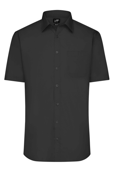 Men&#039;s Shirt Shortsleeve Poplin JN680, black