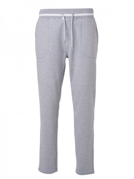Men&#039;s Jog-Pants JN780, grey-heather/white