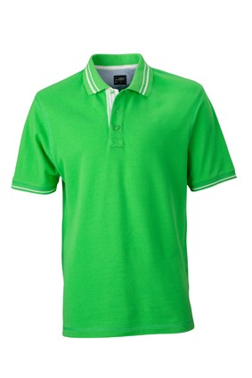 Men&#039;s Lifestyle Polo, Polos, green/off-white