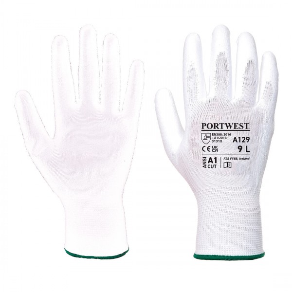 PU-Handschuh - Karton (480), A129, Weiß