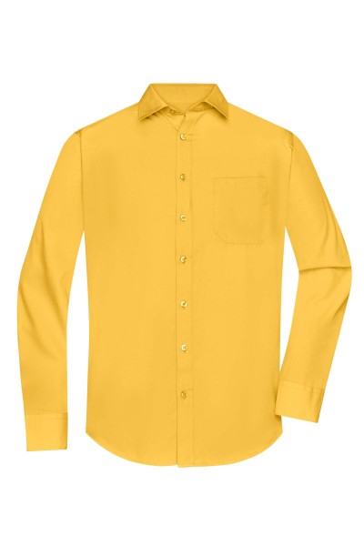 Men&#039;s Shirt Longsleeve Poplin JN678, yellow