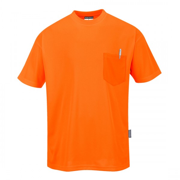 T-Shirt in Tagesleuchtfarbe, S578, Orange
