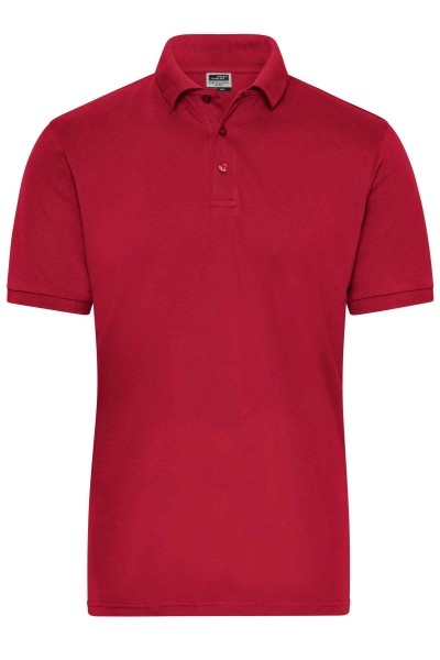 Men&#039;s BIO Stretch-Polo Work - SOLID - JN1806, red