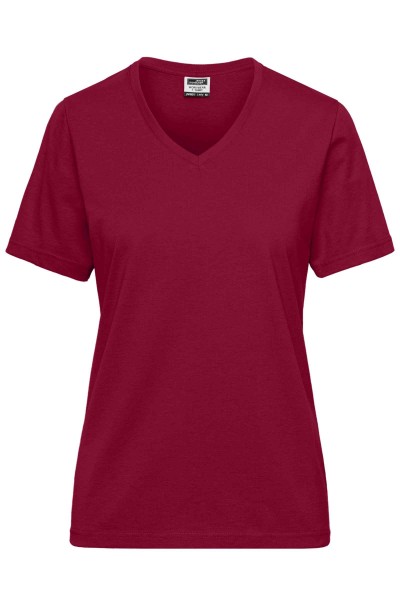 Ladies&#039; BIO Workwear T-Shirt JN1807, wine
