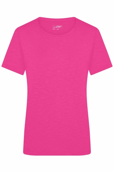 Ladies&#039; Slub T-Shirt JN749, pink