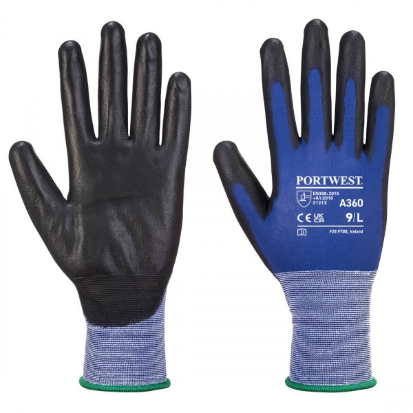 Senti-Flex Handschuh, A360, Blau/Schwarz