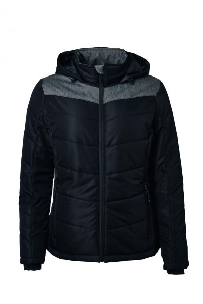 Ladies&#039; Winter Jacket JN1133, black/anthracite-melange