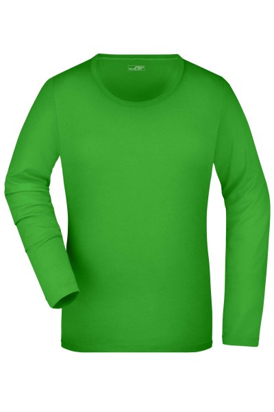 Ladies&#039; Stretch Shirt Long-Sleeved JN927, lime-green