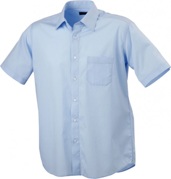 Men's Shirt Classic Fit Short, Hemden/Blusen, light-blue
