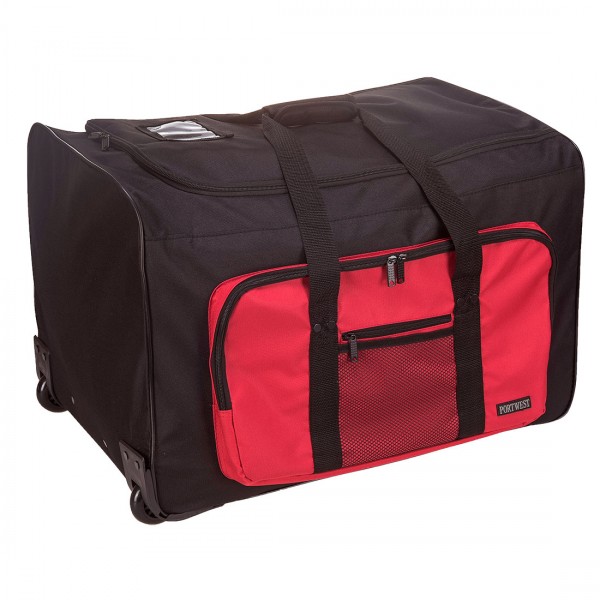 Rolltasche mit Multifunktions-Taschen, B907, Schwarz