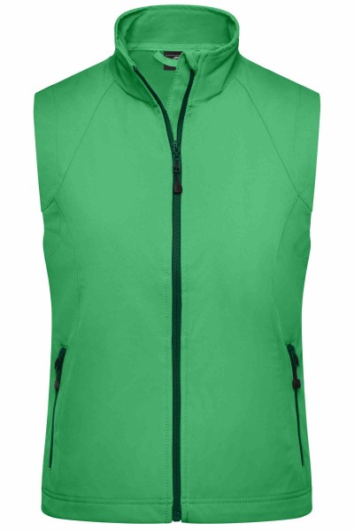 Ladies&#039; Softshell Vest JN1023, green