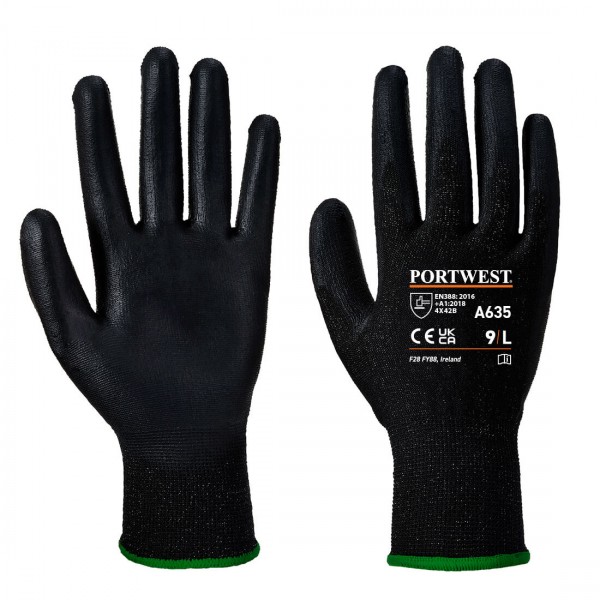 Eco-Schnittschutz-Handschuh, A635, Schwarz
