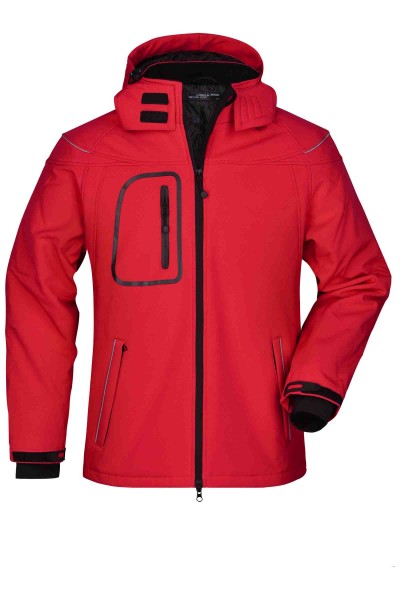 Men’s Winter Softshell Jacket JN1000, red