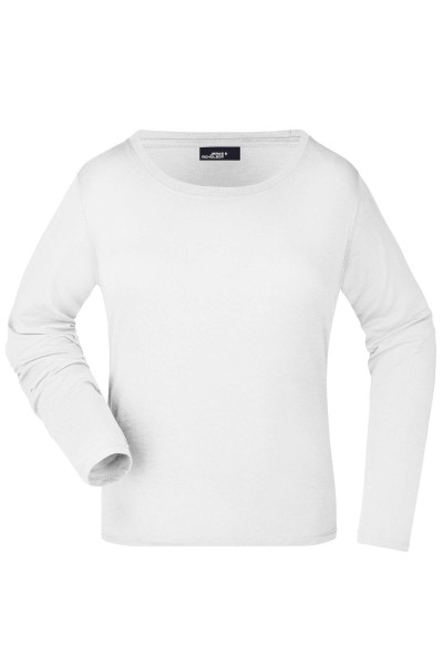Ladies&#039; Shirt Long-Sleeved Medium JN903, white