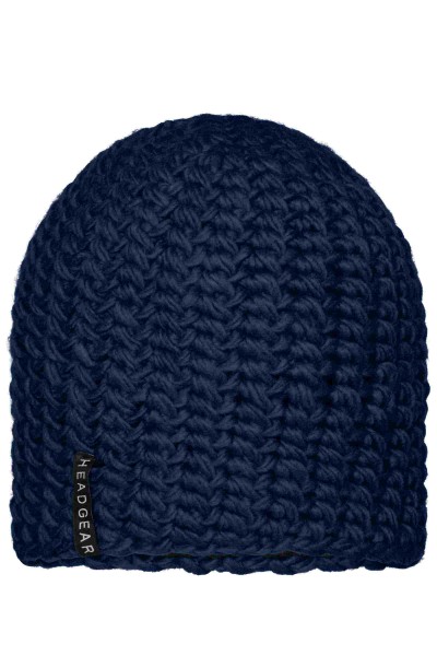 Casual Outsized Crocheted Cap, navy, MB7941, one size