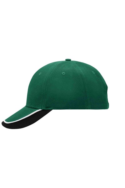 Half-Pipe Sandwich Cap, dark-green/white/black, MB049, one size