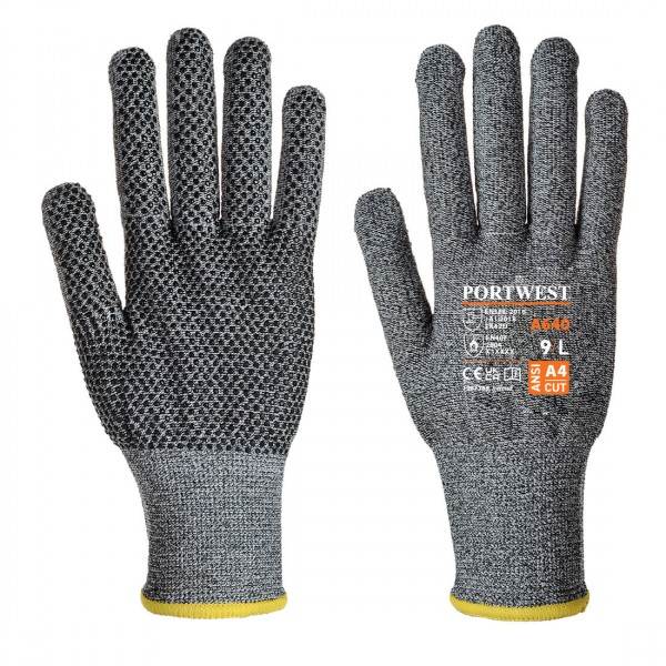 Sabre-Dot Schnittschutz-Handschuh, A640, Grau