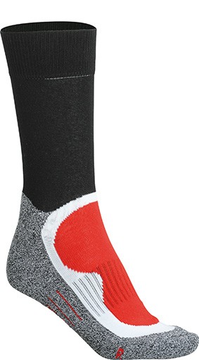 Sport Socks JN211, black/red