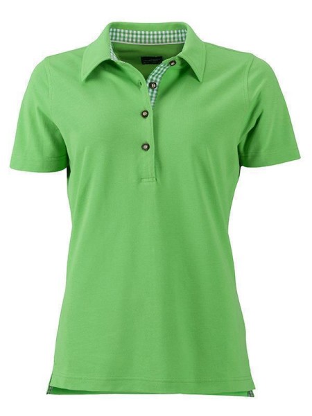 Ladies&#039; Traditional Polo JN715, lime-green/lime-green-white
