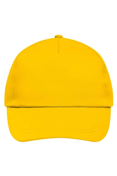 5 Panel Promo Cap Lightly Laminated, gold-yellow, MB001, one size