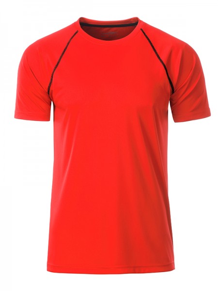 Men&#039;s Sports T-Shirt JN496, bright-orange/black