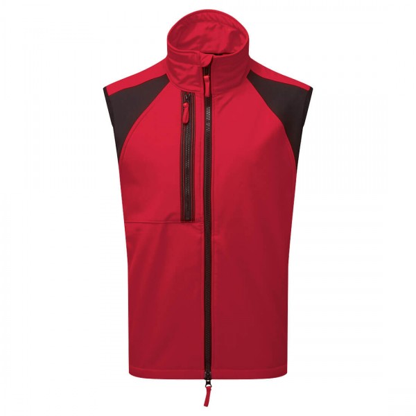 WX2 Softshell Weste Tiefrot