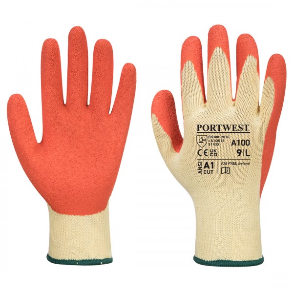 Grip Latex-Handschuh, A100, Orange