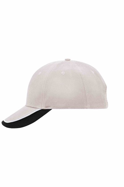 Half-Pipe Sandwich Cap, light-grey/white/black, MB049, one size