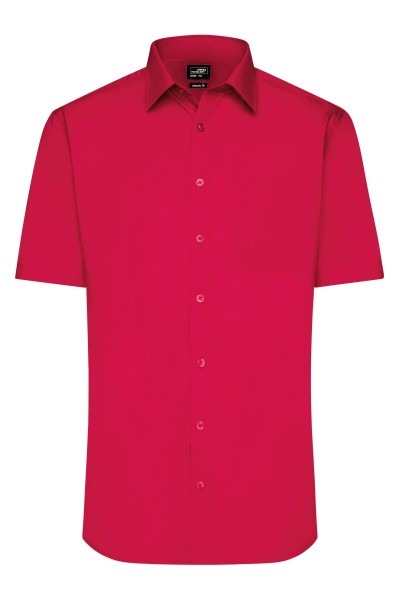 Men&#039;s Shirt Shortsleeve Poplin JN680, red