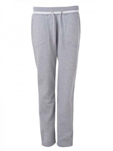 Ladies&#039; Jog-Pants JN779, grey-heather/white