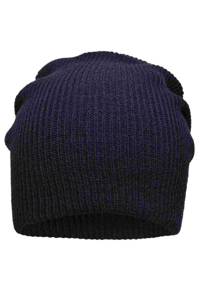 Knitted Long Beanie, navy, MB7955, one size