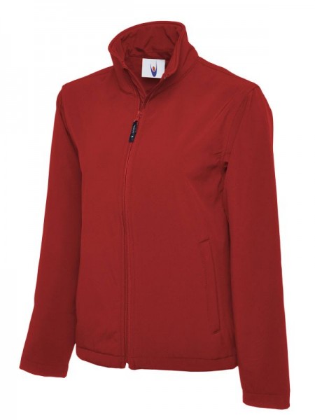 Classic Full Zip Soft Shell Jacket UC612 Red