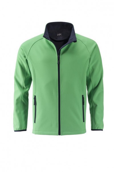 Men&#039;s Promo Softshell Jacket JN1130, green/navy