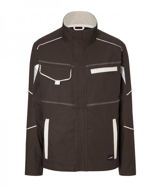 Workwear Jacket - COLOR - JN849, brown/stone