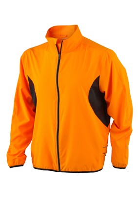 Men's Running Jacket, Jacken, fluo-orange/black