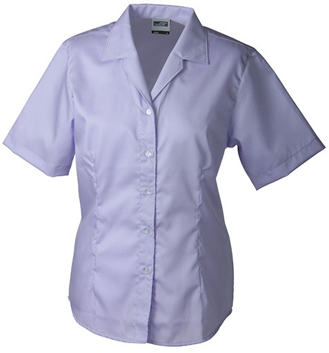 Ladies&#039; Business Blouse Short-Sleeved, Hemden/Blusen, lilac
