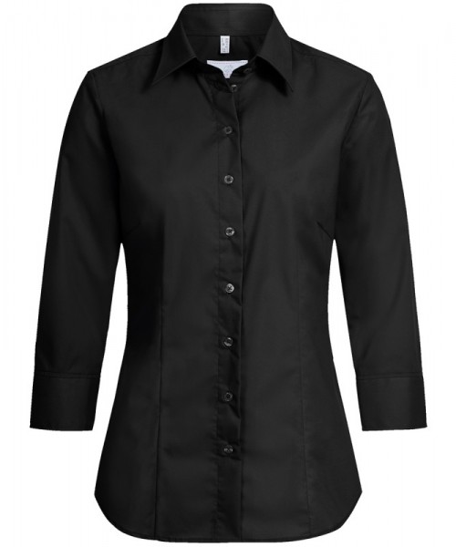 Damen-Bluse 3/4 RF Basic, schwarz