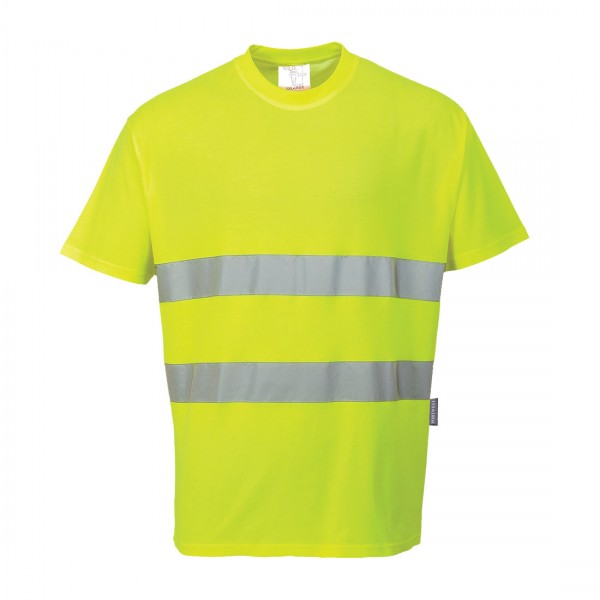 Baumwoll- Comfort-T-Shirt, S172, Gelb