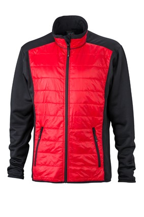 Men&#039;s Hybrid Jacket, Jacken, black/red/black