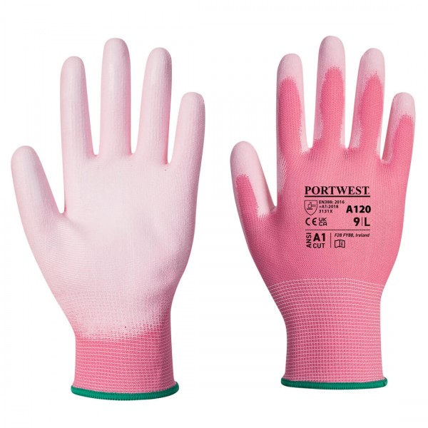 PU-Beschichteter-Handschuh, A120, Pink